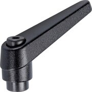 位置調整付クランピングレバー メネジ付 黒 24400.0038