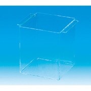 石英ガラス板製角型容器 100mm角 284-15-16-01