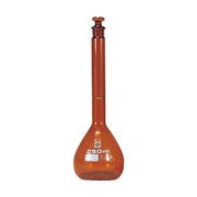371-11-02-36 [TGK メスフラスコ カスタムA 茶 200mL]