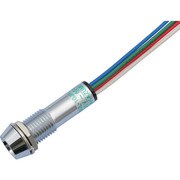 3DUL-10JPL-DC5V-60V-RGB/W [サカズメ 3色（赤・緑・青）点灯LED表示灯 3DUL-10ML 径10]