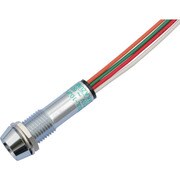 3DUL-10JPL-DC5V-60V-RGO/W [サカズメ 3色（赤・緑・橙）点灯LED表示灯 3DUL-10ML 径10]