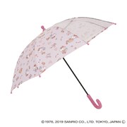 キャラクター1コマ透明安全手開き式 雨傘 ハローキティ 20KT-45A-S