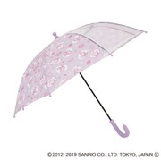 20BON-45A-S [キャラクター1コマ透明安全手開き式 雨傘 ボンボンリボン]