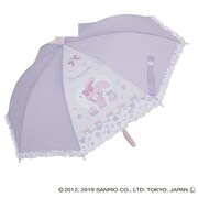 キャラクター1コマ透明ジャンプ式 雨傘 ボンボンリボン 20BON-50A