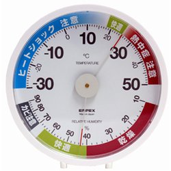 脱衣室・トイレ用温・湿度計 TM-6311