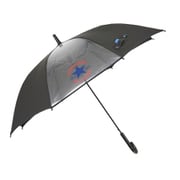 20CON-55A [CONVERSE 1コマ透明ジャンプ式 雨傘 BK ムジ]