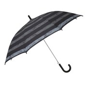 ジャンプ式長傘 雨傘 BK ボーダー 20RKL-58A-1