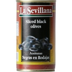 ラ・セビリアーナ ブラックオリーブ（スライス） 350g