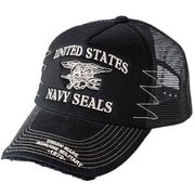 キャップ HOUSTON 19FW HT NAVY SEALS MESH CAP BK