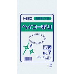 HEIKO ポリ規格袋 ヘイコーポリ 03 No.7 紐なし