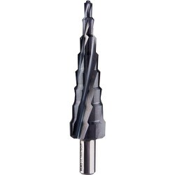 スパイラルステップドリル 6-27mm ハイス ルナテックコーティング
