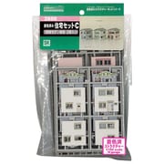 2600 着色済み 住宅セットC（昭和モダン建築・3棟入り） [鉄道模型用パーツ Nゲージ]