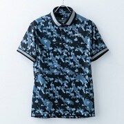 7101003 [カモ柄 半袖ポロ GRAY XXL]