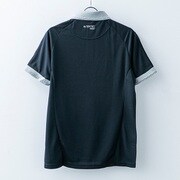 7101004 [UVカット Melange 半袖ポロ BLACK XL]
