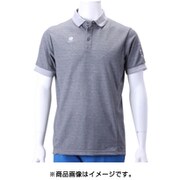 7101004 [UVカット Melange 半袖ポロ GRAY L]