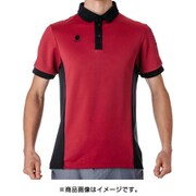 7101006 [吸水速乾 半袖ポロシャツ RED L]