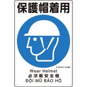 建災防統一安全標識 保護帽着用