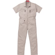 6901-SG-4L [腰割半袖つなぎ服 4Lサイズ シルバーグレー]