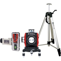 シンワ レーザーロボ Xline レッド 受光器・三脚セット