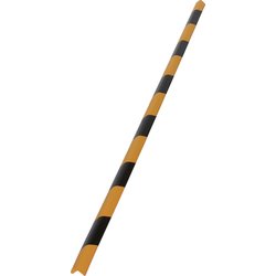安心クッションL字型90cm 細 ブラック/イエロー