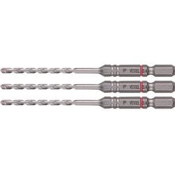 磁器タイル用ドリルAPD 3本組 径:3.4mm 有効長:45mm