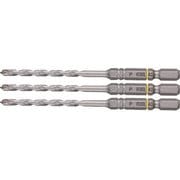 磁器タイル用ドリルAPD 3本組 径:4.3mm 有効長:50mm