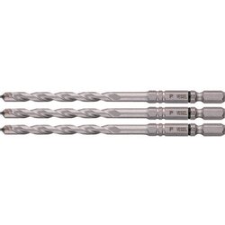 磁器タイル用ドリルAPD 3本組 径:6.0mm 有効長:65mm