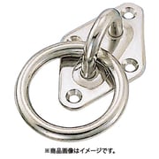 B-049 [ステンレス ダイアモンドアイ丸カン 40mm×64mm 内径35mm （204-5624） 1個]