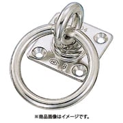 B-082 [ステンレス 回転丸カンプレート 丸カン内径40mm 40mm×40mm （204-8771） 1個]