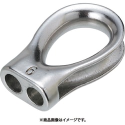 ステンレス ロープシンブル 使用ロープ径6mm