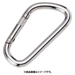 ステンレス カラビナD型（環なし） SUS316 径10mm 長113mm （1個入）