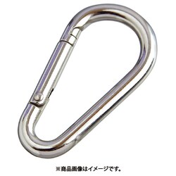 ステンレス ナス型カラビナ（環なし） SUS316 線径6mm 長さ63mm （1個入）