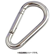 ステンレス ナス型カラビナ(環なし) SUS316 線径6mm 長さ63mm (1個入)