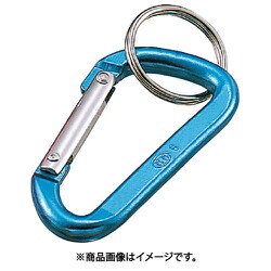 B-1403 [アルミカラーフック ブルー 線径5mm 長さ50mm （204-5530） 1個]