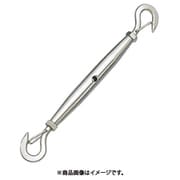 B-1826 [ステンレス パイプターンバックル外れ止め付 フック＆フック 捻子径2分 （204-5545） 1個]