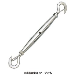 ステンレス パイプターンバックル外れ止め付 フック＆フック 捻子径3分 （204-8710） 1個 B-1828