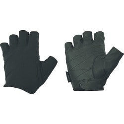 シンセティックレザーグローブ 5フィンガーレス ブラック M