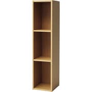 カラーボックス 3段 スリム ライトブラウン(木目) 39025