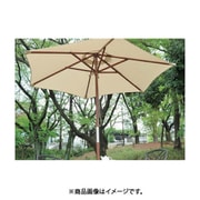 木製パラソル 直径210cm アイボリー 59760