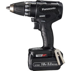 パナソニックデュアル 18V5.0Ah 充電式ドリルドライバー 黒