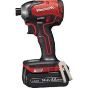 パナソニックデュアル インパクトドライバー 14.4V 5.0Ahセット 赤