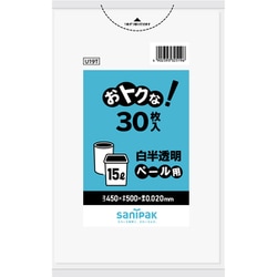 ヨドバシ.com - 日本サニパック SANIPAK おトクな!ペール用ゴミ袋 15L