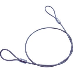 ステンレスカットワイヤー アルミカシメ 透明PVCコーティング 0.81（1.2）X300mm （1本=1PK）