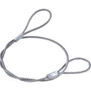ステンレスカットワイヤー アルミカシメ 0.81X600mm (1本=1PK)