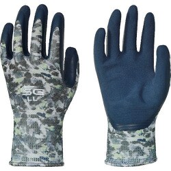 天然ゴム背抜き手袋 SG-R107 ぼかし柄グレー LL