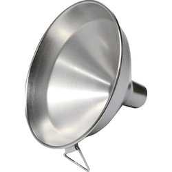 ステンレス一斗缶用ロート 上径：径155×下径：径27×全長105 足長28