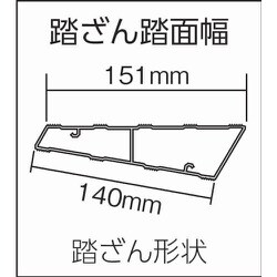 ヨドバシ.com - ピカコーポレイション PiCa 両面使用型階段はしごSWJ型