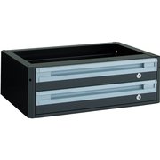 カスタムワゴン用引出 浅型2段 ブラック