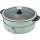 電気グリル鍋 3.5L 1200W 鍋・内鍋・たこ焼きプレート付き ガラス蓋付き 卓上 PALE AQUA（ペールアクア） K-HP2-PA