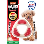 犬 歯磨き おもちゃ デンタルトイ ティーザー S-M いちごフレーバー